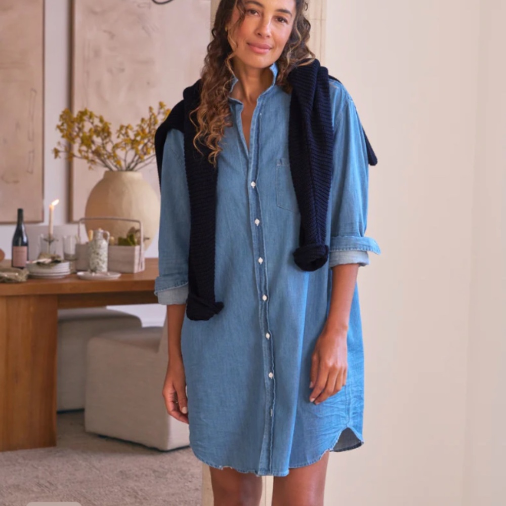 Frank & Eileen Mary Shirtdress Denim Size Medium